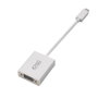 Nanocable Conversor USB-C a VGA Aluminio 10 cm Gris/Plata
